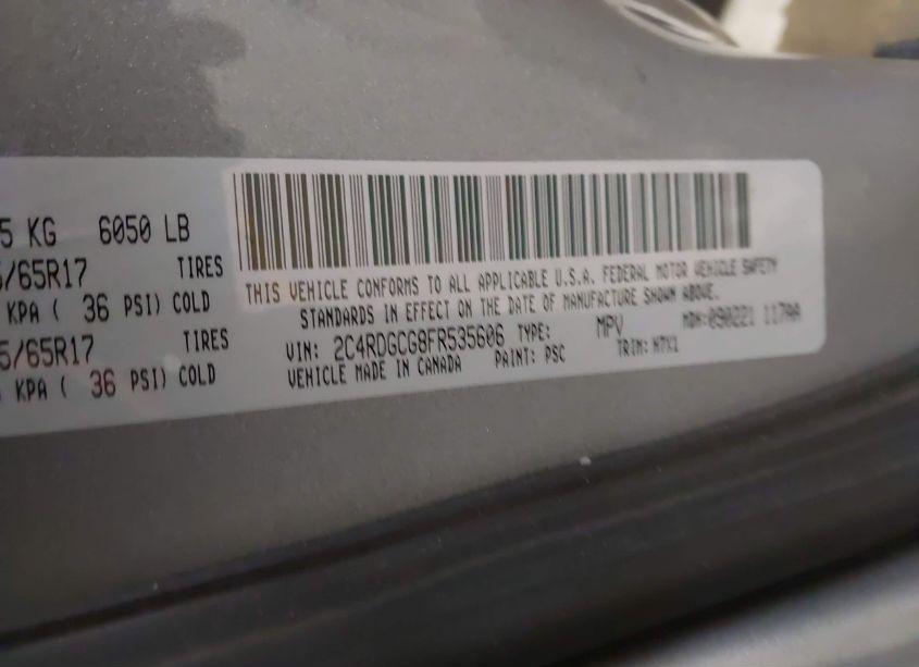 Photo 9 of 2015 Dodge Grand CARAVAN SXT (VIN 2C4RDGCG8FR535606)