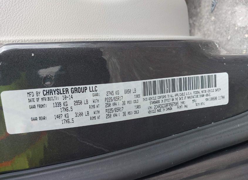 Photo 9 of 2015 Dodge Grand CARAVAN SXT (VIN 2C4RDGCG8FR567505)