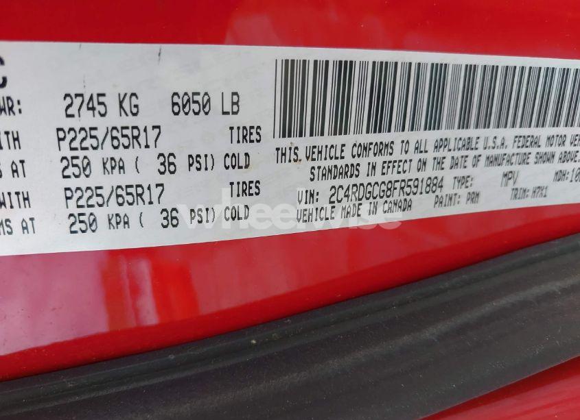 Photo 9 of 2015 Dodge Grand CARAVAN SXT (VIN 2C4RDGCG8FR591884)