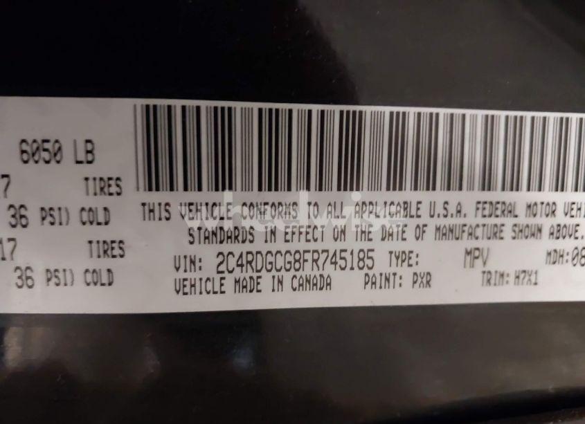 Photo 9 of 2015 Dodge Grand CARAVAN SXT (VIN 2C4RDGCG8FR745185)