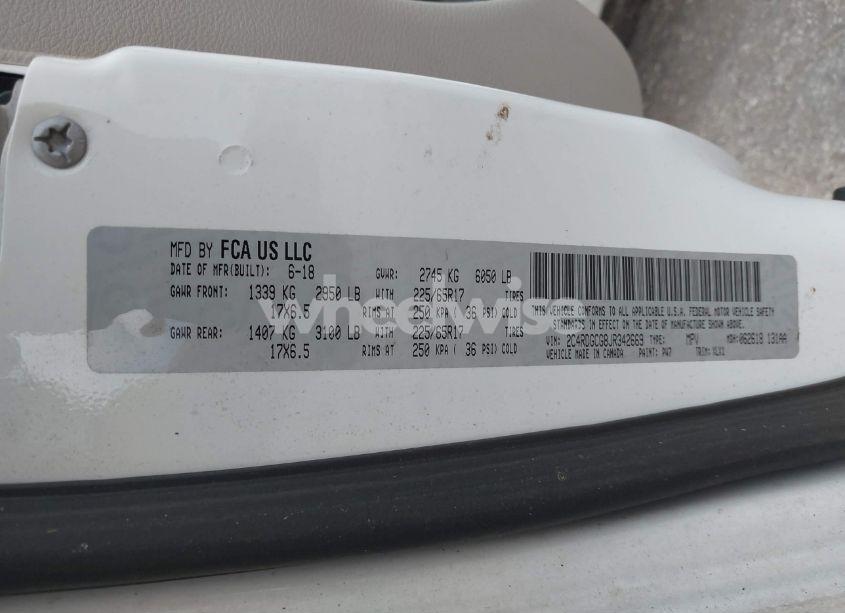 Photo 9 of 2018 Dodge Grand CARAVAN SXT (VIN 2C4RDGCG8JR342669)