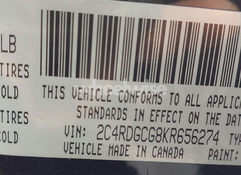 Photo 9 of 2019 Dodge Grand CARAVAN SXT (VIN 2C4RDGCG8KR656274)