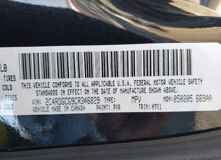 Photo 9 of 2012 Dodge Grand CARAVAN SXT (VIN 2C4RDGCG9CR346829)