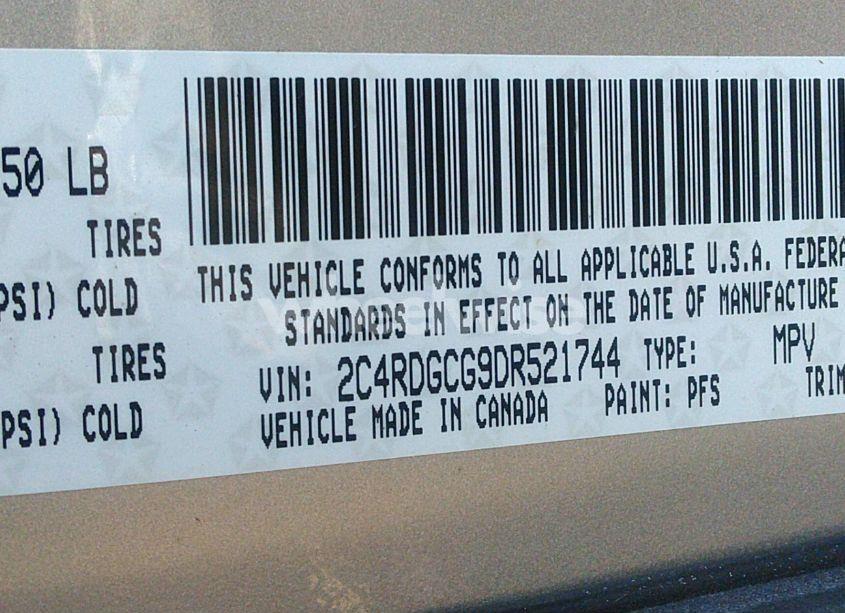 Photo 9 of 2013 Dodge Grand CARAVAN SXT (VIN 2C4RDGCG9DR521744)