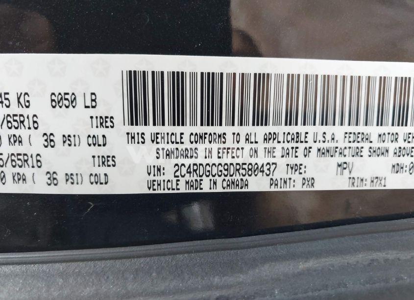 Photo 9 of 2013 Dodge Grand CARAVAN (VIN 2C4RDGCG9DR580437)