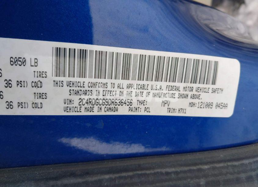 Photo 9 of 2013 Dodge Grand CARAVAN SXT (VIN 2C4RDGCG9DR636456)