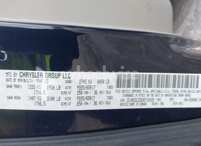 Photo 9 of 2013 Dodge Grand CARAVAN SXT (VIN 2C4RDGCG9DR712435)