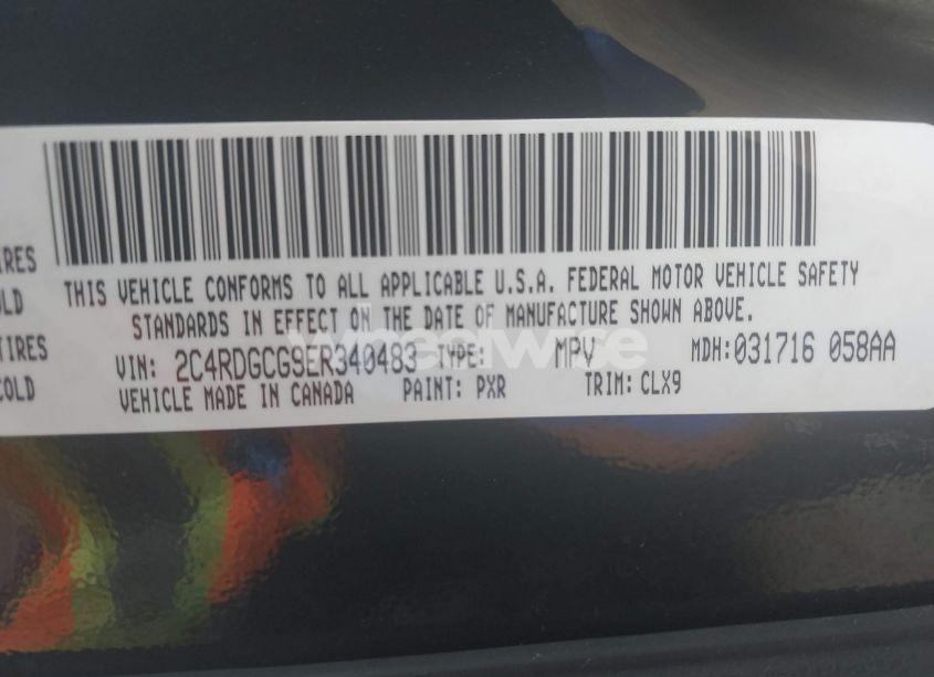 Photo 9 of 2014 Dodge Grand CARAVAN SXT 30TH ANNIVERSARY (VIN 2C4RDGCG9ER340483)