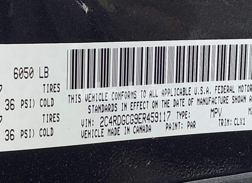 Photo 9 of 2014 Dodge Grand CARAVAN SXT 30TH ANNIVERSARY (VIN 2C4RDGCG9ER459117)