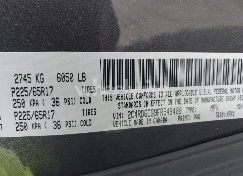 Photo 9 of 2015 Dodge Grand CARAVAN SXT (VIN 2C4RDGCG9FR548400)