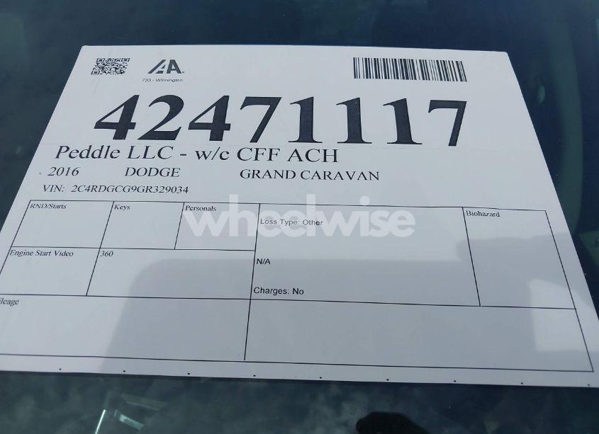 Photo 9 of 2016 Dodge Grand CARAVAN SXT (VIN 2C4RDGCG9GR329034)