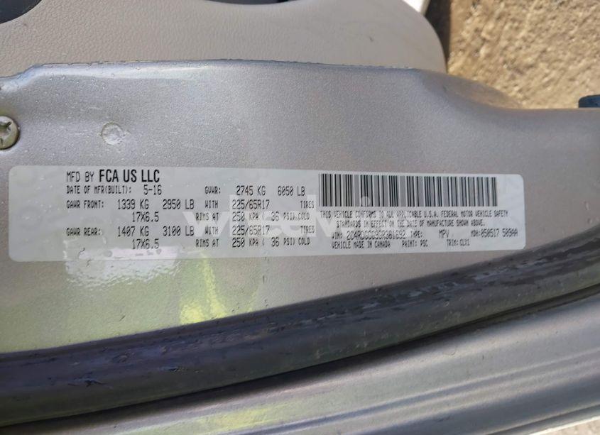 Photo 9 of 2016 Dodge Grand CARAVAN SXT (VIN 2C4RDGCG9GR361692)