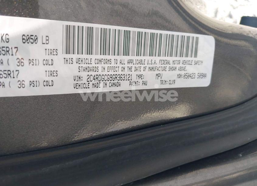 Photo 9 of 2016 Dodge Grand CARAVAN SXT (VIN 2C4RDGCG9GR363121)