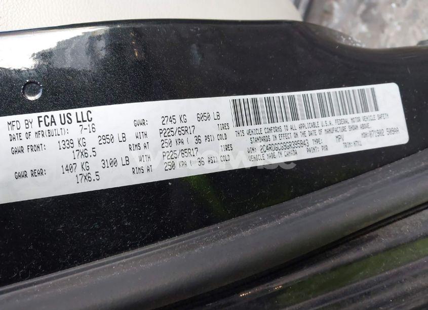 Photo 9 of 2016 Dodge Grand CARAVAN SXT (VIN 2C4RDGCG9GR395843)