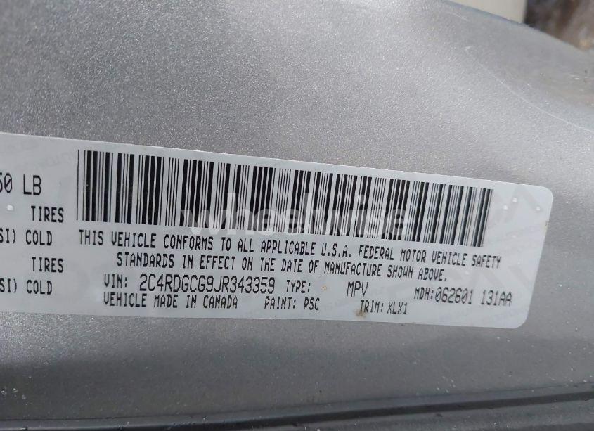 Photo 9 of 2018 Dodge Grand CARAVAN SXT (VIN 2C4RDGCG9JR343359)