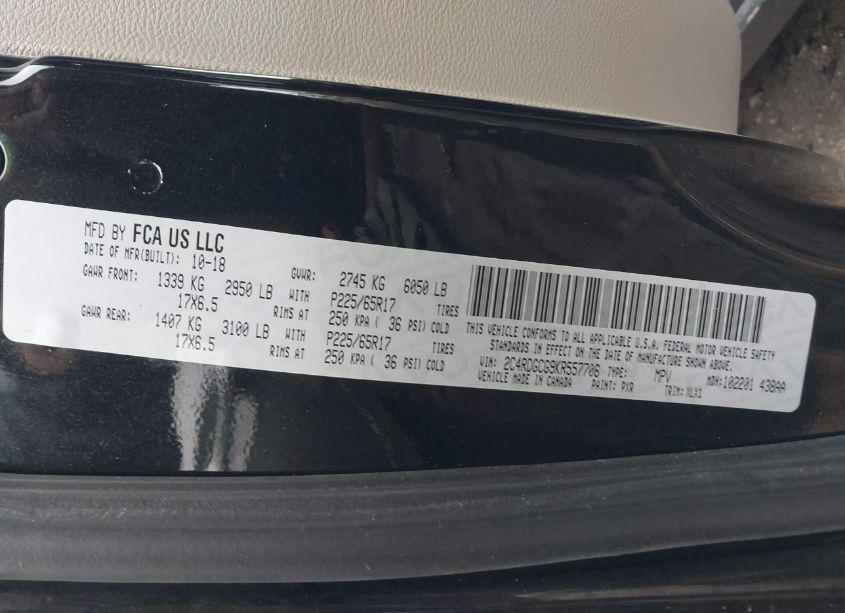 Photo 9 of 2019 Dodge Grand CARAVAN SXT (VIN 2C4RDGCG9KR557706)