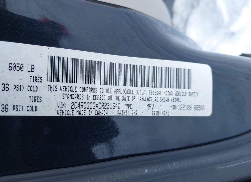 Photo 9 of 2012 Dodge Grand CARAVAN SXT (VIN 2C4RDGCGXCR231642)