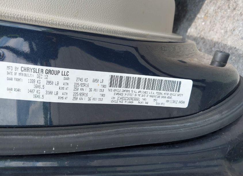 Photo 9 of 2013 Dodge Grand CARAVAN SXT (VIN 2C4RDGCGXDR636661)