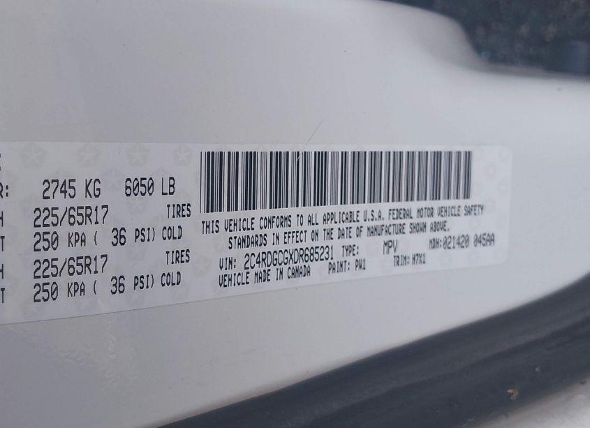 Photo 9 of 2013 Dodge Grand CARAVAN SXT (VIN 2C4RDGCGXDR685231)