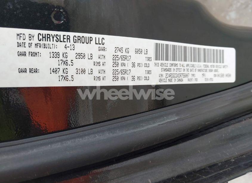 Photo 9 of 2013 Dodge Grand CARAVAN SXT (VIN 2C4RDGCGXDR756007)