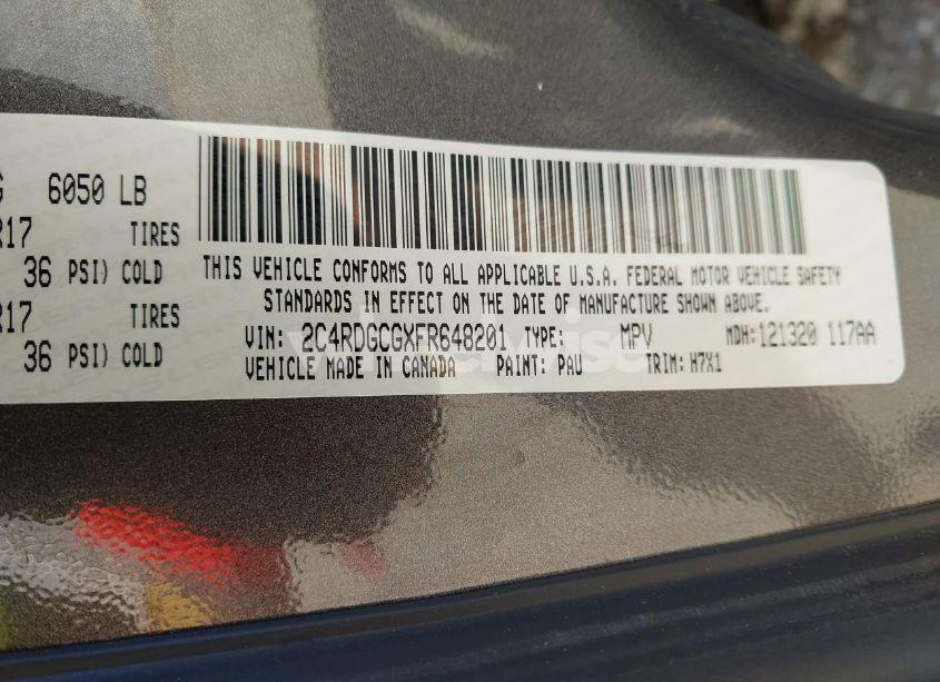 Photo 9 of 2015 Dodge Grand CARAVAN SXT (VIN 2C4RDGCGXFR648201)