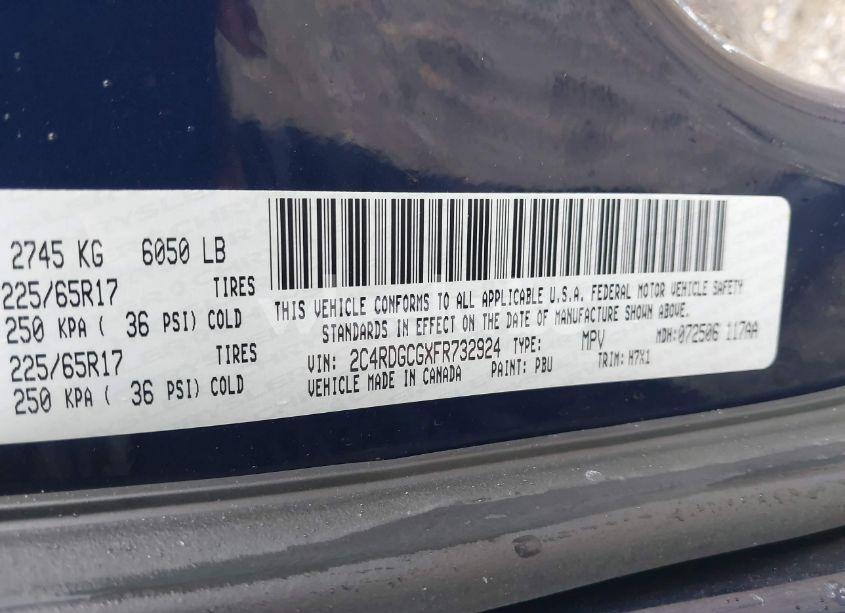 Photo 9 of 2015 Dodge Grand CARAVAN SXT (VIN 2C4RDGCGXFR732924)