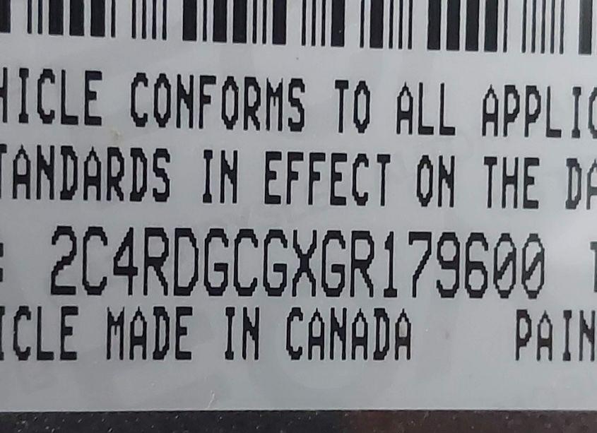 Photo 9 of 2016 Dodge Grand CARAVAN SXT (VIN 2C4RDGCGXGR179600)