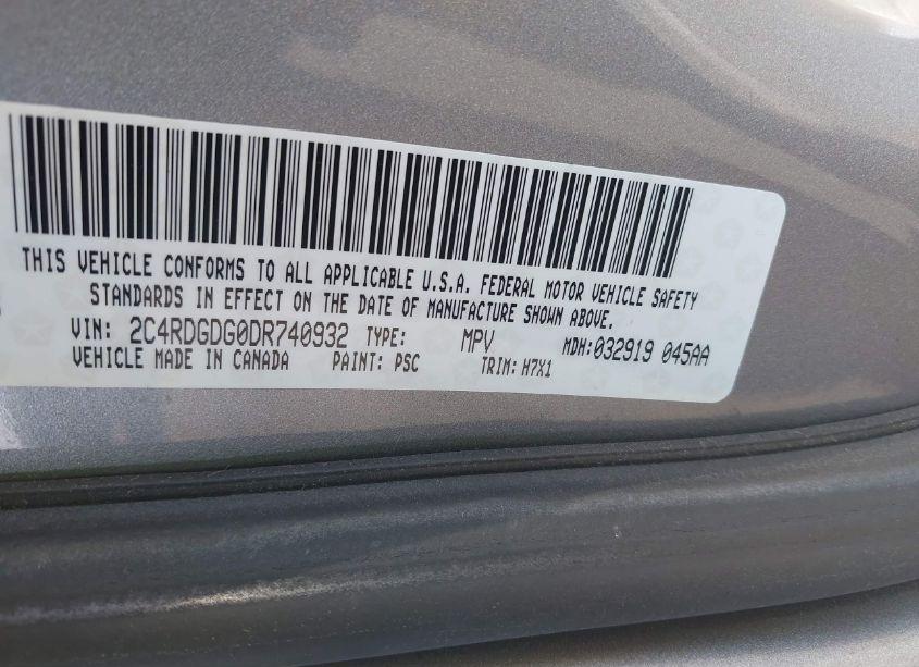 Photo 9 of 2013 Dodge Grand CARAVAN CREW (VIN 2C4RDGDG0DR740932)
