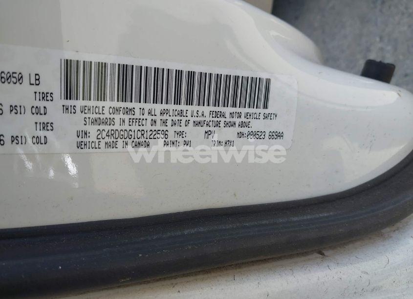 Photo 9 of 2012 Dodge Grand CARAVAN CREW (VIN 2C4RDGDG1CR122596)