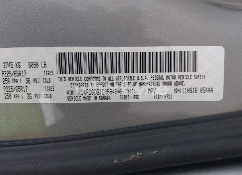 Photo 9 of 2013 Dodge Grand CARAVAN CREW (VIN 2C4RDGDG1DR584805)