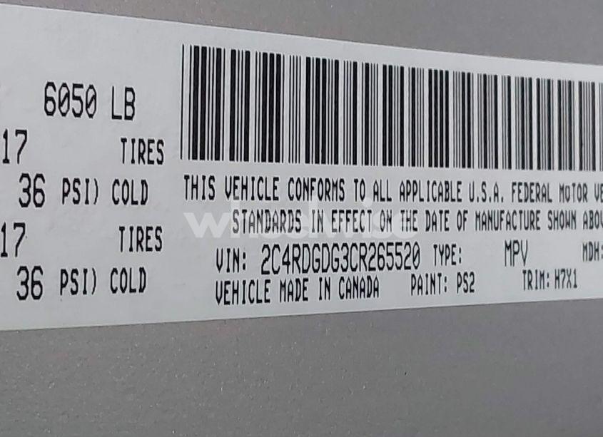 Photo 9 of 2012 Dodge Grand CARAVAN CREW (VIN 2C4RDGDG3CR265520)