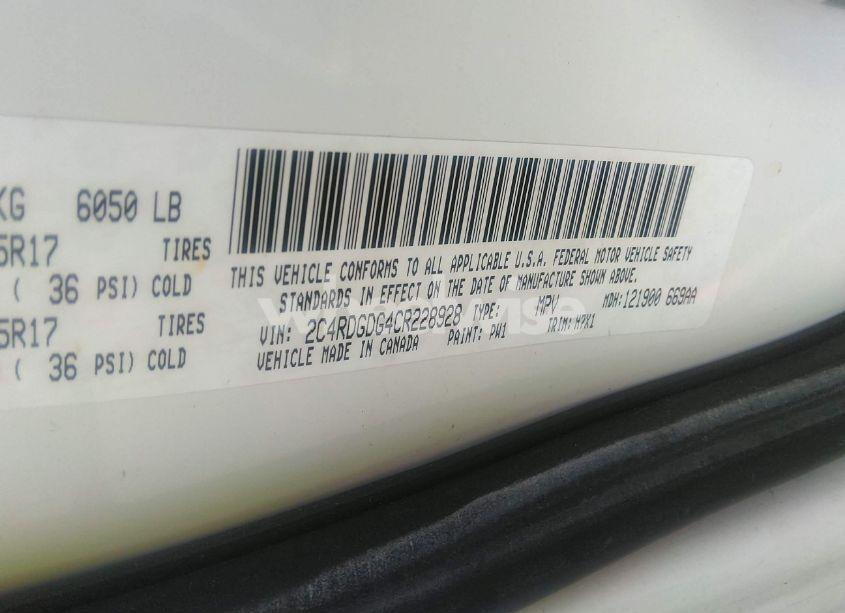 Photo 9 of 2012 Dodge Grand CARAVAN CREW (VIN 2C4RDGDG4CR228928)