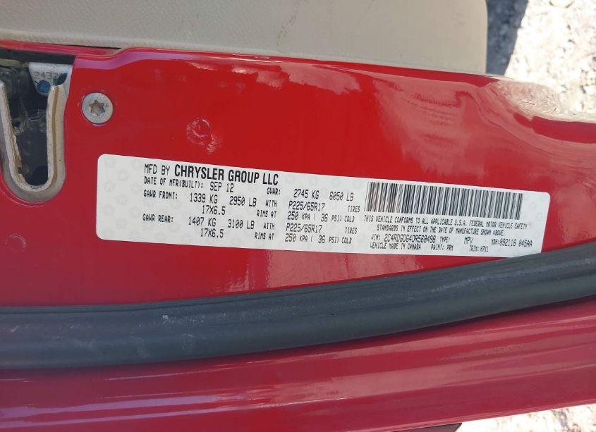 Photo 9 of 2013 Dodge Grand CARAVAN CREW (VIN 2C4RDGDG4DR568498)