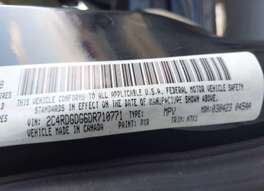 Photo 9 of 2013 Dodge Grand CARAVAN CREW (VIN 2C4RDGDG6DR710771)