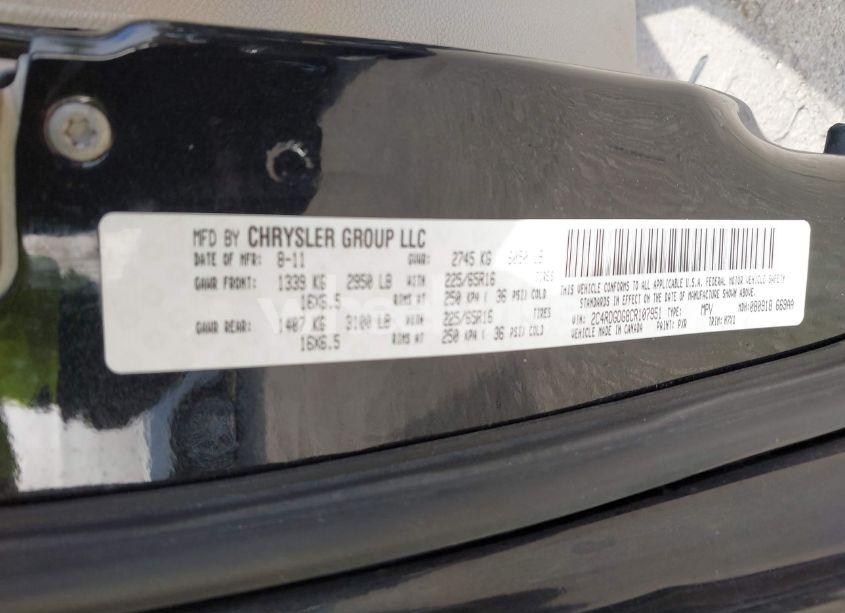 Photo 9 of 2012 Dodge Grand CARAVAN CREW (VIN 2C4RDGDG8CR107951)