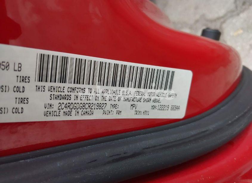 Photo 9 of 2012 Dodge Grand CARAVAN CREW (VIN 2C4RDGDG8CR219827)