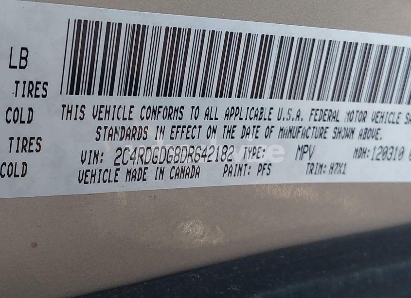 Photo 9 of 2013 Dodge Grand CARAVAN CREW (VIN 2C4RDGDG8DR642182)