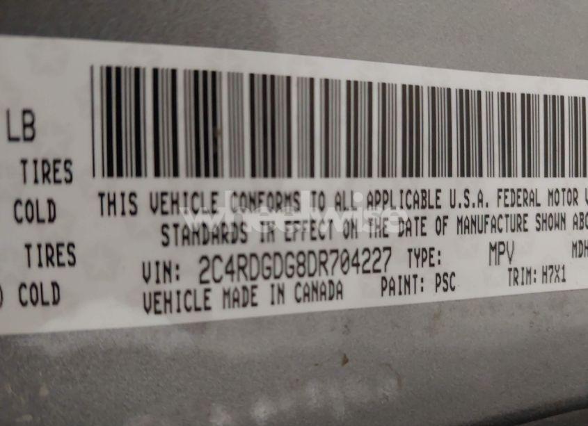 Photo 9 of 2013 Dodge Grand CARAVAN CREW (VIN 2C4RDGDG8DR704227)