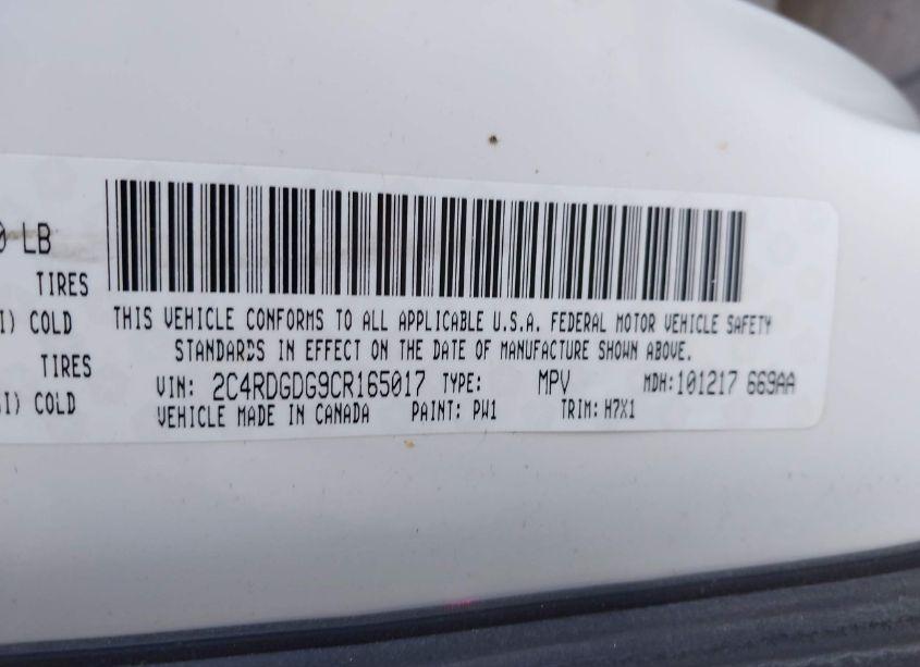 Photo 9 of 2012 Dodge Grand CARAVAN CREW (VIN 2C4RDGDG9CR165017)