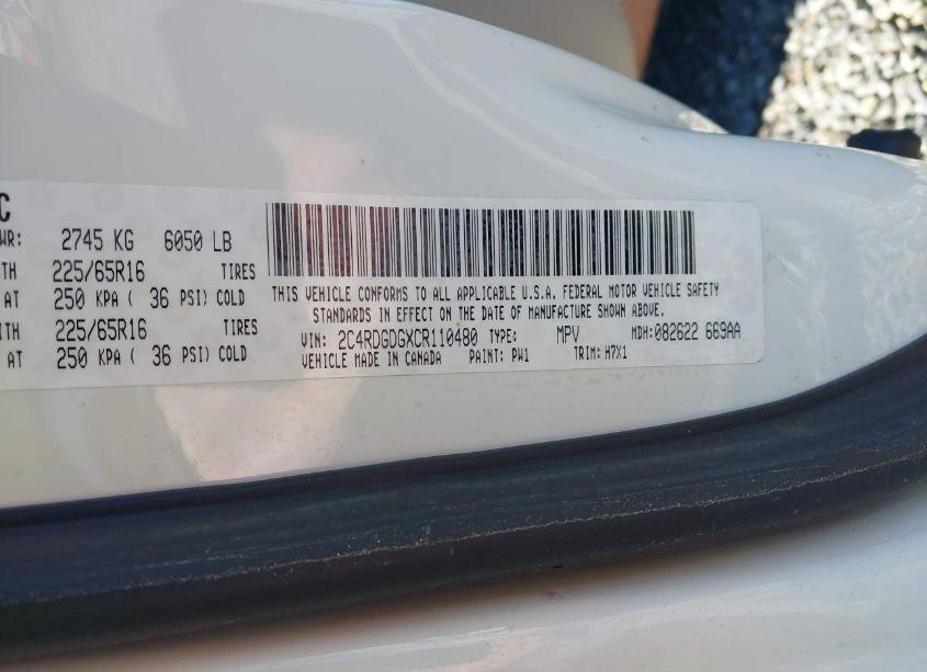 Photo 9 of 2012 Dodge Grand CARAVAN CREW (VIN 2C4RDGDGXCR110480)