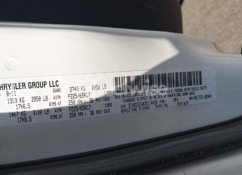 Photo 9 of 2012 Dodge Grand CARAVAN R/T (VIN 2C4RDGEG0CR114438)