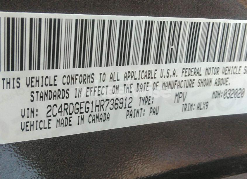 Photo 9 of 2017 Dodge Grand CARAVAN GT (VIN 2C4RDGEG1HR736912)