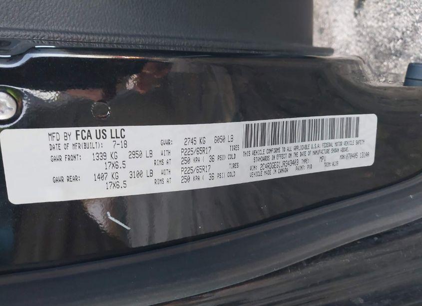 Photo 9 of 2018 Dodge Grand CARAVAN GT (VIN 2C4RDGEG1JR343403)