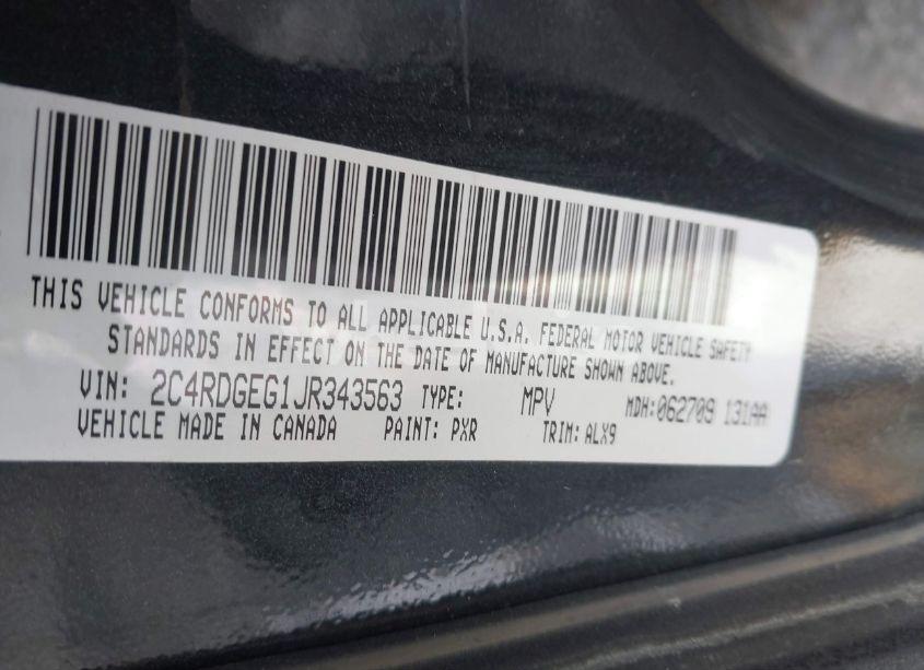 Photo 9 of 2018 Dodge Grand CARAVAN GT (VIN 2C4RDGEG1JR343563)