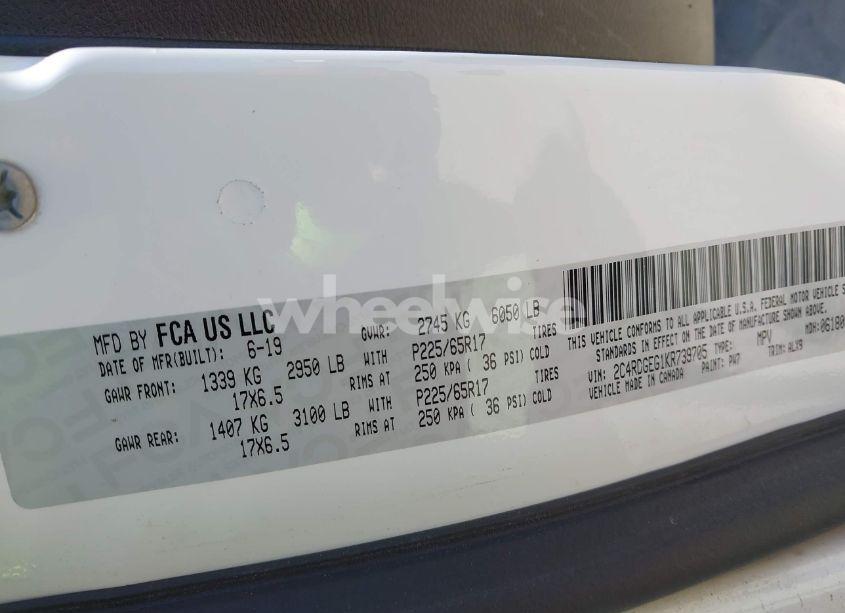 Photo 9 of 2019 Dodge Grand CARAVAN GT (VIN 2C4RDGEG1KR739705)