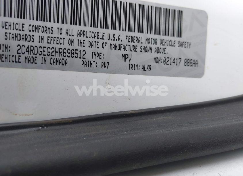 Photo 9 of 2017 Dodge Grand CARAVAN GT (VIN 2C4RDGEG2HR698512)