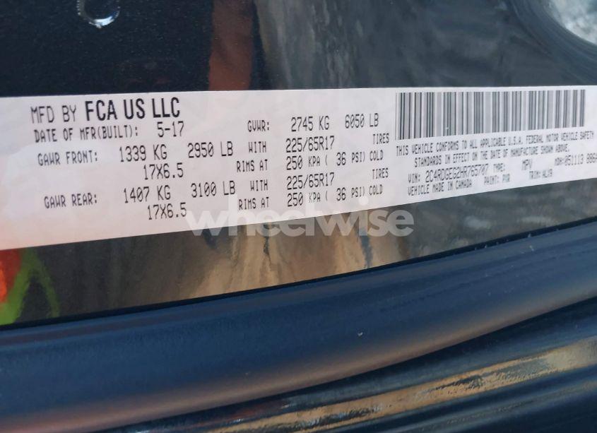 Photo 9 of 2017 Dodge Grand CARAVAN GT (VIN 2C4RDGEG2HR765707)