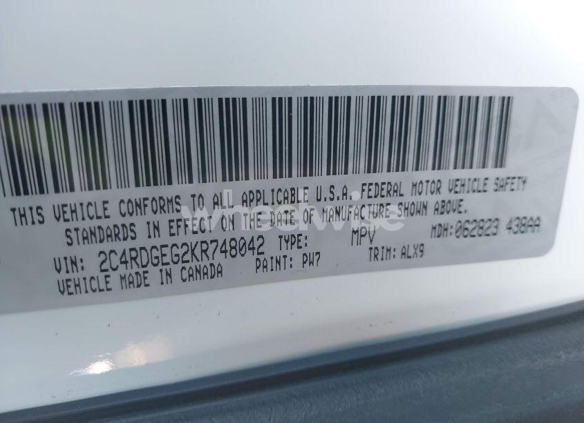 Photo 9 of 2019 Dodge Grand CARAVAN GT (VIN 2C4RDGEG2KR748042)