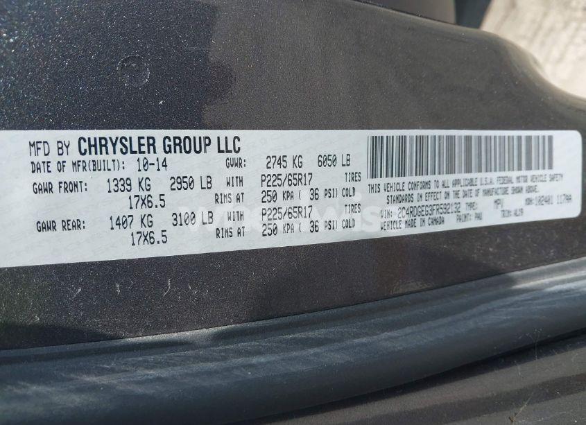 Photo 9 of 2015 Dodge Grand CARAVAN R/T (VIN 2C4RDGEG3FR592132)