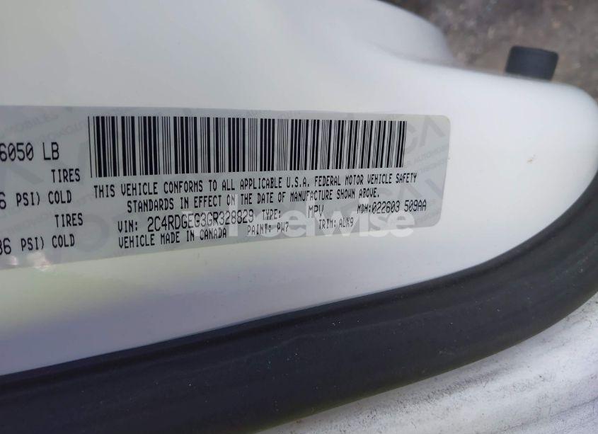 Photo 9 of 2016 Dodge Grand CARAVAN R/T (VIN 2C4RDGEG3GR328829)